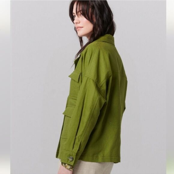 Ellie Mae Olive Utility Field Jacket M - Picture 7 of 16